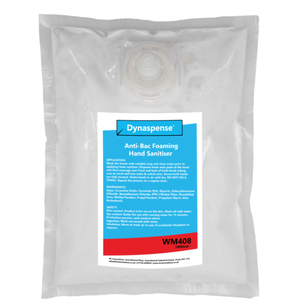 Dynaspense®Anti-Bac Foam Hand Sanitser 6x1000ml Alcohol Free